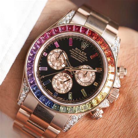 rainbow rolex cosmograph daytona|rolex rainbow 116595rbow price.